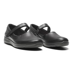 New Feet Ballerina Svart med kardborreband