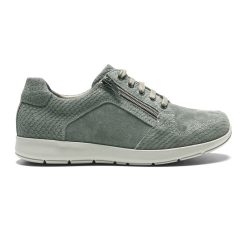 New Feet Snörsko Grön med dragkedja