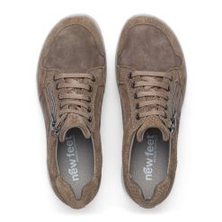 New Feet Snörsko Sand med dragkedja ovanifrån