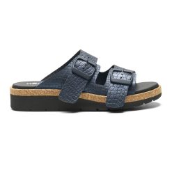 New Feet Tofflor Mörkblå med struktur