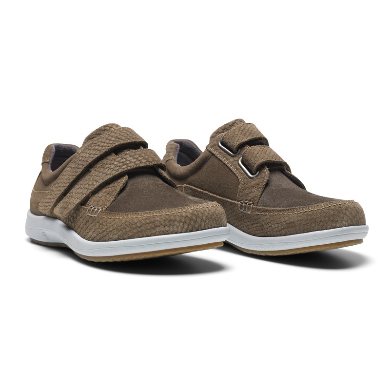 New Feet Sneakers Beige med kardborreband