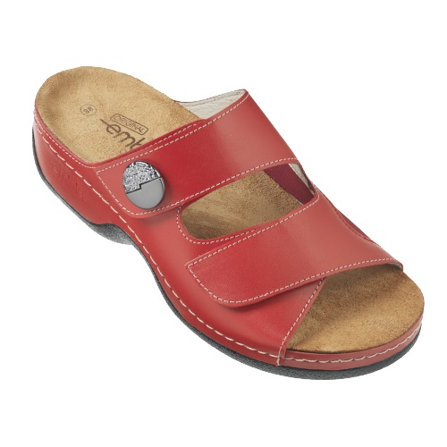 Embla Damsandal Ergoflex Röd med elastisk insida