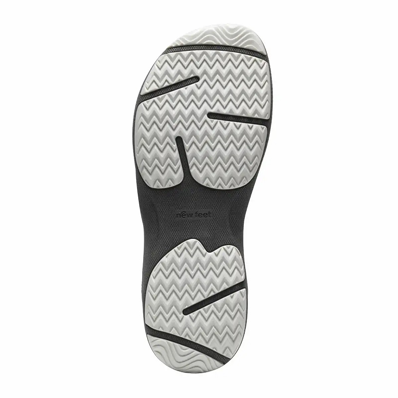 New Feet Sandal Sand med tre kardborreremmar sula