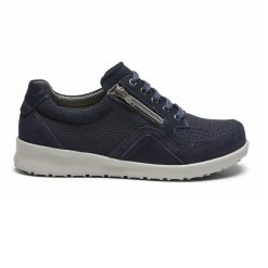 New Feet Sportig Sneaker Blå Mesh från sidan