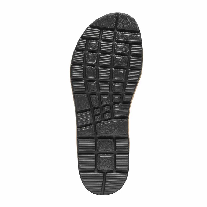 New Feet Sandaler Bruna med tre justerbara kardborreband underifran