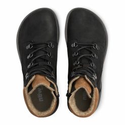 New Feet Sportiga Kängor Svarta med snörning & dragkedja ovanifran
