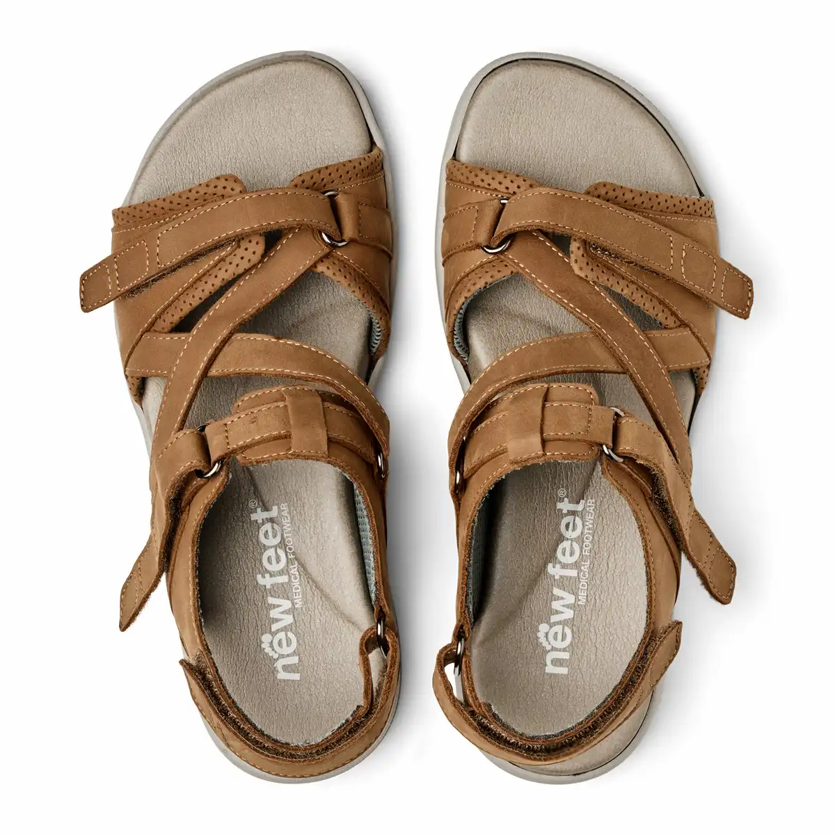 New Feet Daisy Sandal Brun - Bild 3