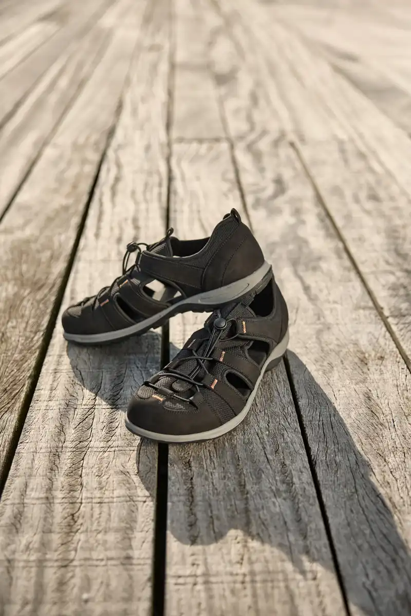 New Feet Charles Sandaler Svarta - Bild 5