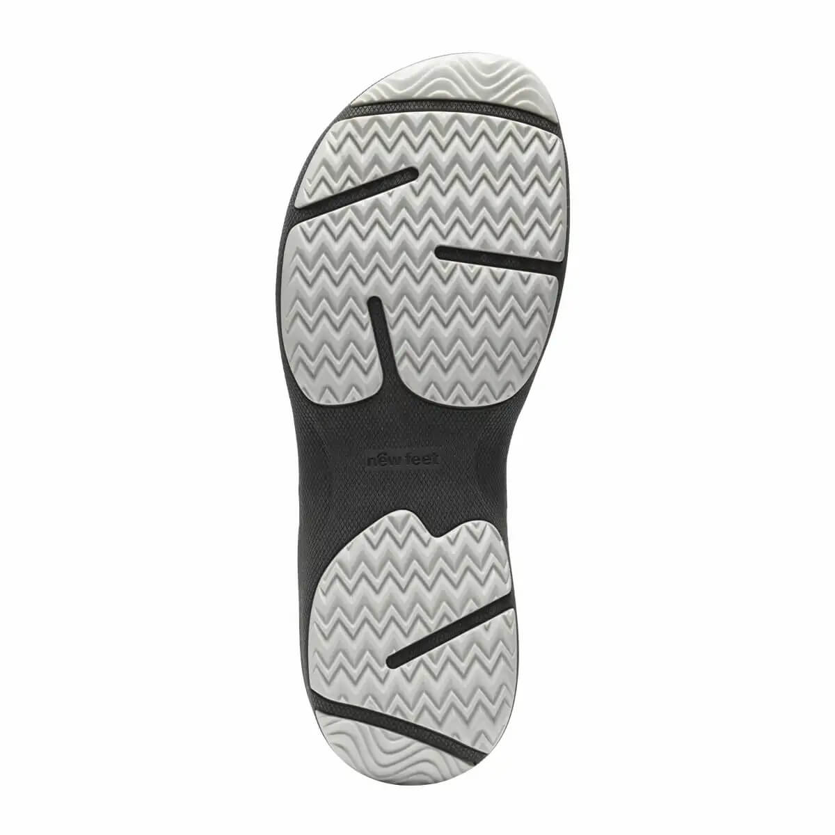 New Feet Lucy Sandal Svart Mocka underifrån