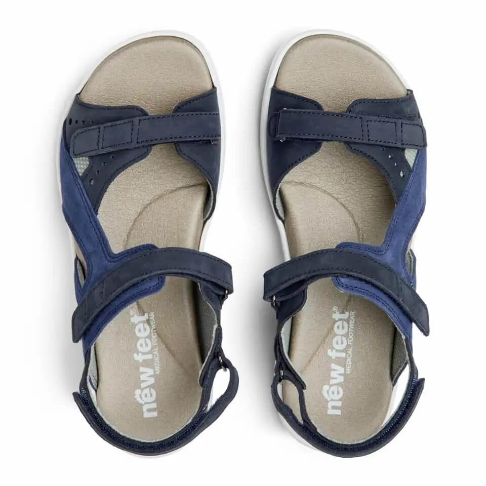 New Feet Mary Sandal Blå ovanifrån