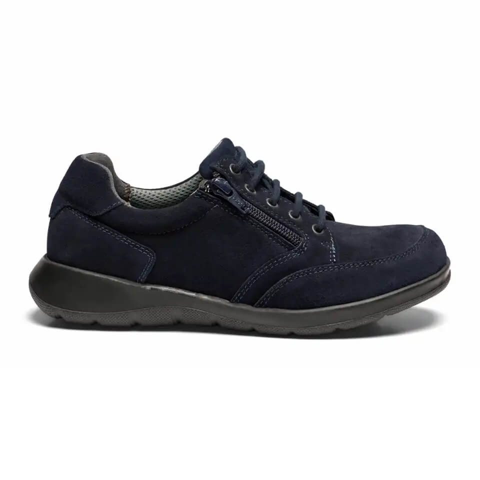 New Feet Denise Sneaker med Dragkedja Mörkblå från sidan
